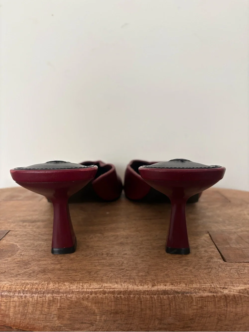 Steve Madden Mod Pointed Toe Mule Pump Burgundy Size 9 - Picture 6 of 8